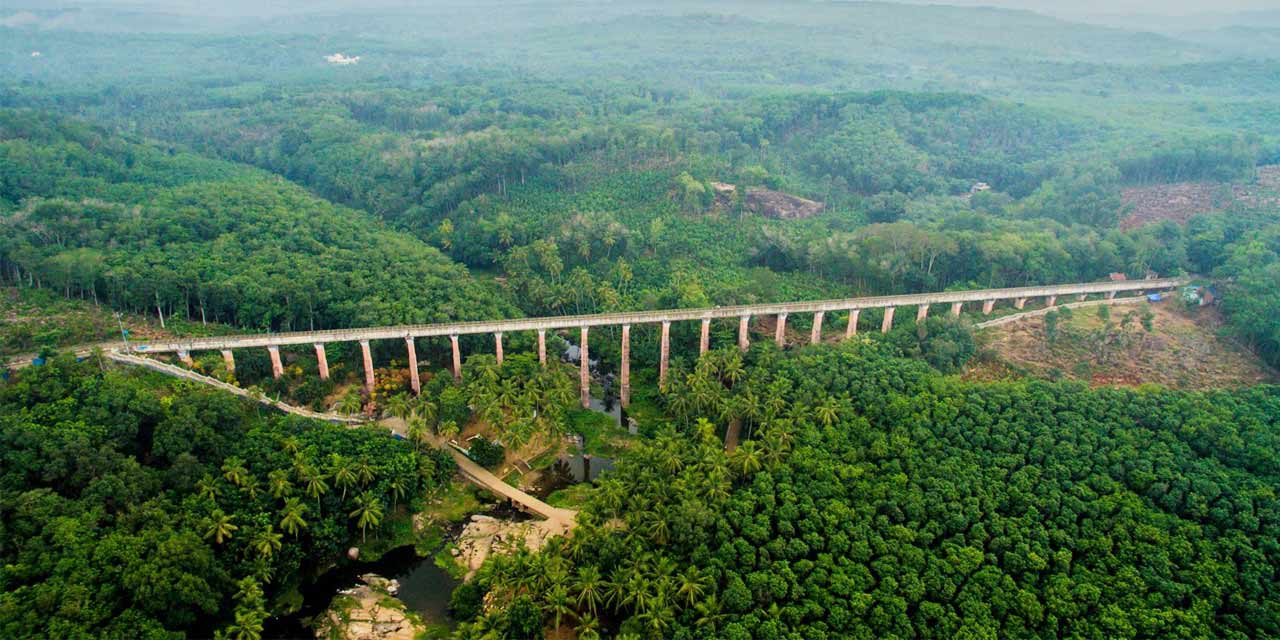 Mathur Aqueduct Hanging Trough, Kanyakumari Tourist Attraction